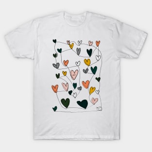 Continuous Love Hearts T-Shirt